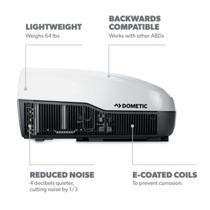 DOMETIC FJX3573MWHCS Dometic FJX3573MWHCS FRESHJETX 15K-MECH VALUE WHT