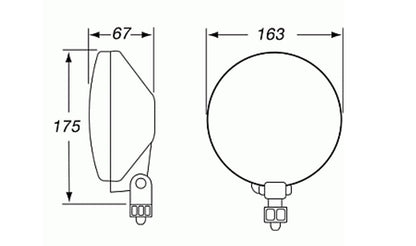 HELLA 005750991 Hella Black Magic 500 Halogen Series Driving Lamp Kit - Performance High Beam Off-Road Light for Pickup Trucks, SUV, 4x4, Jeep, Tractors / 005750991