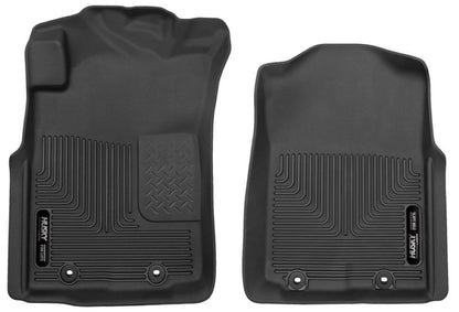 Husky Liners 53701 Husky Liners X-act Contour Floor Mats – Fits 2012-2015 Toyota Tacoma, Double & Access CAB ONLY; 2012-2014 Toyota Tacoma, Standard CAB – Front Row, 2-pc Black - 53701