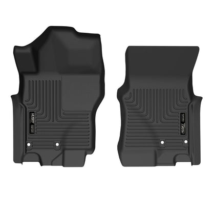 Husky Liners 51901 Husky Liners X-act Contour Floor Mats – Fits 2022-2026 Nissan Frontier, Crew CAB ONLY & King CAB ONLY – Front Row, 2-pc Black - 51901