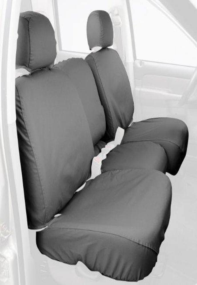 COVERCRAFT SS3383PCGY Covercraft Custom-Fit Front Bench SeatSaver Seat Covers - Polycotton Fabric, Grey