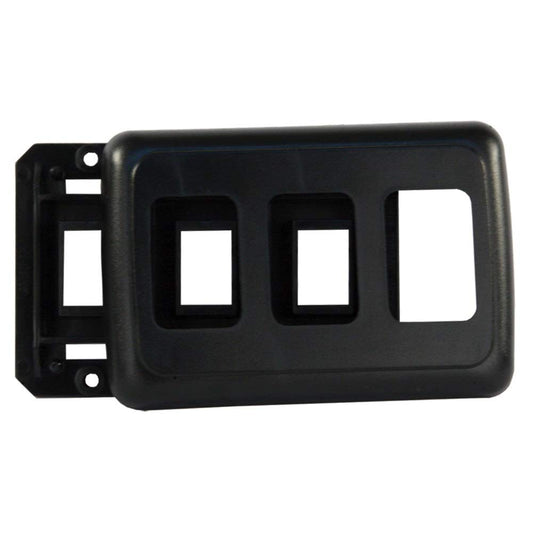 JR PRODUCTS 12325 JR Products 12325 Black Triple Switch Base and Face Plate