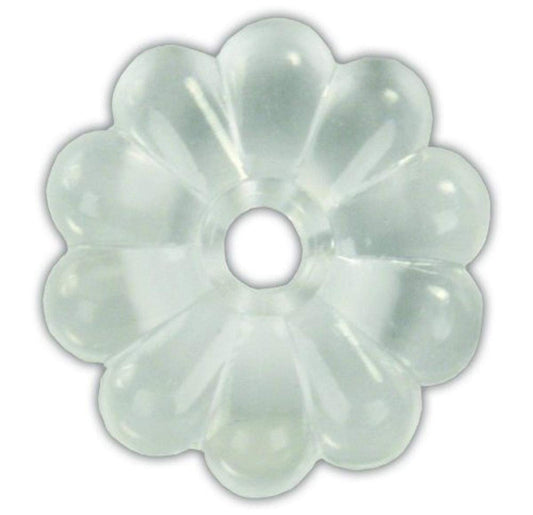 JR PRODUCTS 20465 JR Products 20465 Plastic Rosette, Pack of 14 - Clear