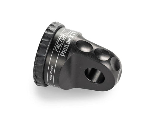 FACTOR 55 00110-04 Factor 55 00110-04 Prolink XTV Shackle D Ring for use with Steel Cables Synthetic Ropes up to 5/16 in Max Load Rating 6000 lb Ultimate Failure 22,000 lb. Ideal for 4x4 Off Road Trips - Black