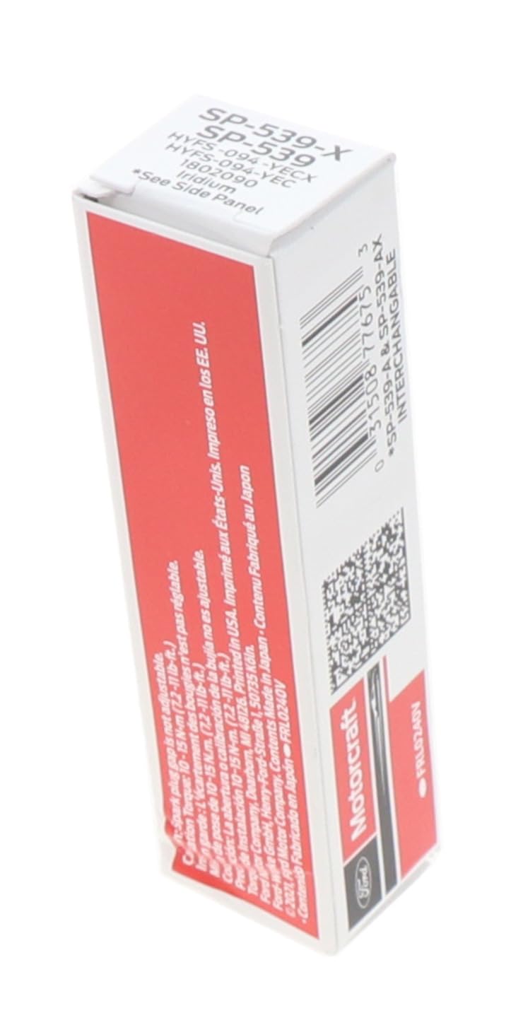 Motorcraft SP539X Spark Plugs (Qty 4