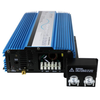 AIMS POWER PWRIX2000SUL AIMS 2000W 12V Pure Sine Inverter 120V with Transfer Switch USB ETL