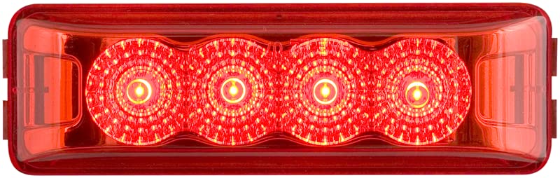 OPTRONICS MCL63RBP Optronics MCL63RBP 4 LED MIROFLEX THIN LINE;RED;POLY