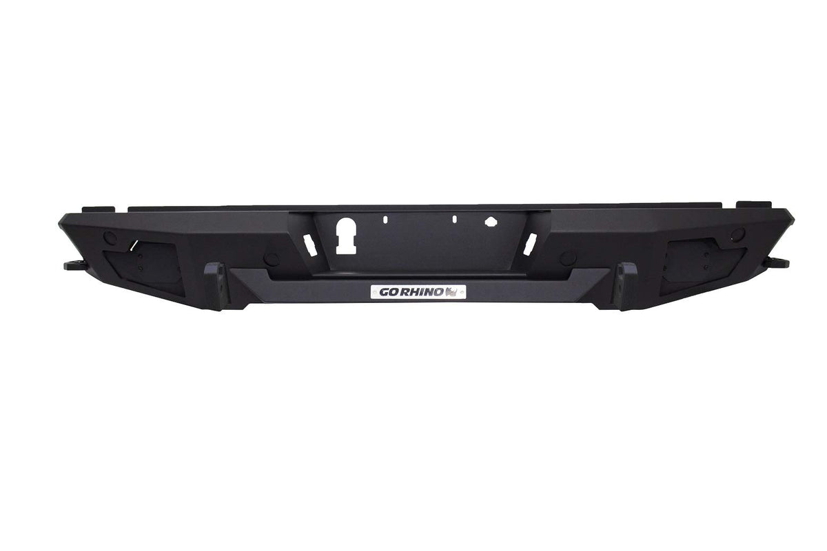 GO RHINO 28398T RealTruck BR20.5 Rear Bumper | Steel, Textured Black | 28398T | Fits 2021-2025 Ford F-150