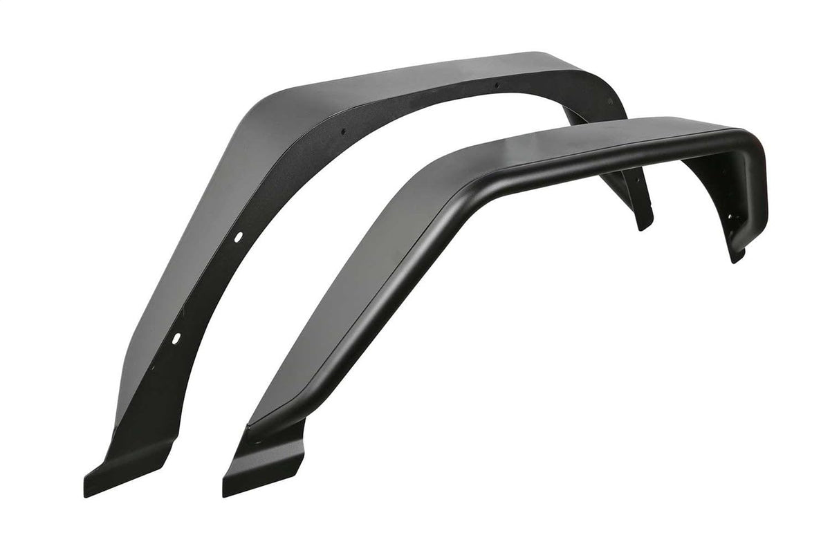 FABTECH FTS24213 Fabtech FTS24213 Tube Fenders 4.5 in. Wide Rear Steel Texture Black Tube Fenders