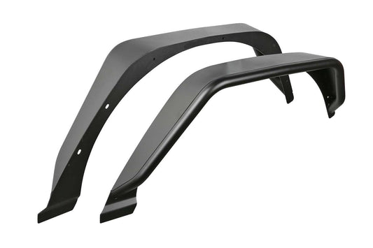 FABTECH FTS24213 Fabtech FTS24213 Tube Fenders 4.5 in. Wide Rear Steel Texture Black Tube Fenders