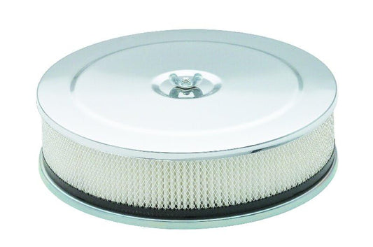MR GASKET 1487 Mr. Gasket 1487 Air Cleaner - 9 Inch Diameter x 2-3/4 Inch Tall - Chrome