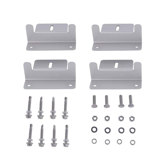 AIMS POWER PV-ALBRACKET AIMS Solar Panel Z Bracket Mounting Kit 4 Piece Set – RVs, Boats, Vans