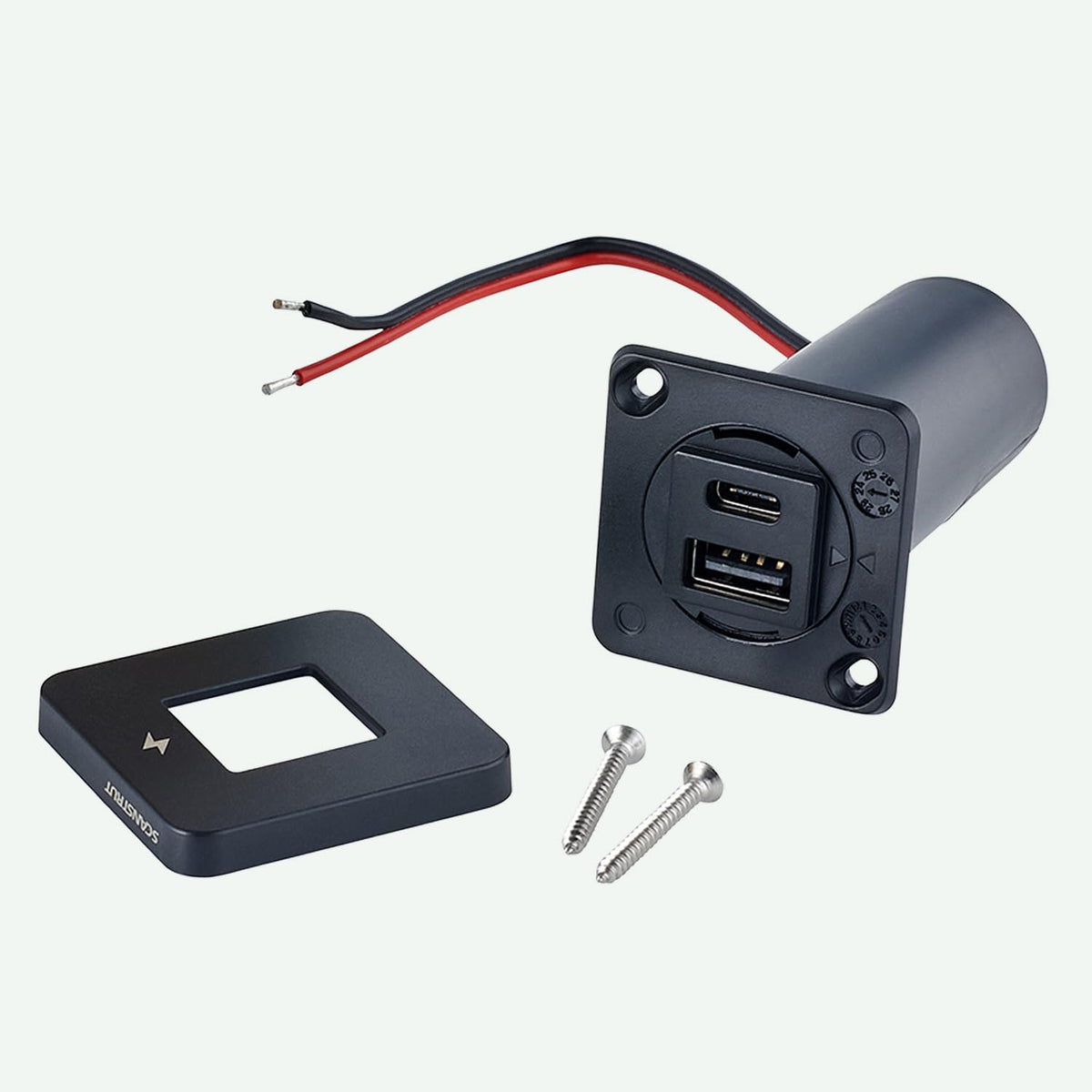 SCANSTRUT SC-TILE-10 Scanstrut SC-TILE-10 TILE - USB-A / USB-C INTERIORS CHAR