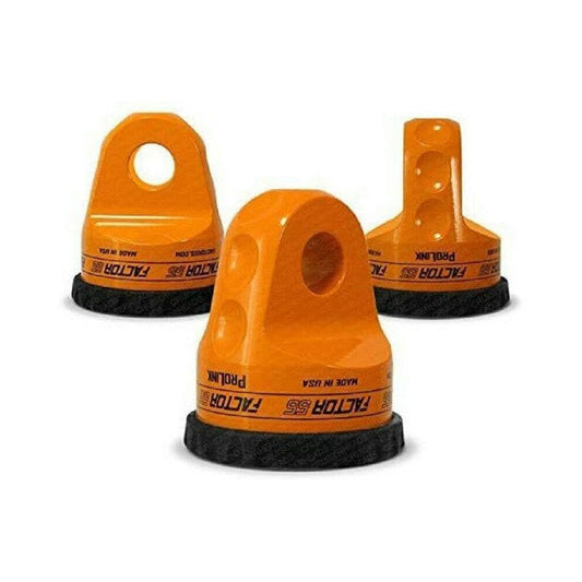 FACTOR 55 00015-07 Factor 55 00015-07 Prolink Original Shackle Mount Replaces Winch Hook with a Stronger Shackle D Ring Mount Max Load Rating 16,000 lb. Ideal for 4x4 Off Road Adventures - Orange
