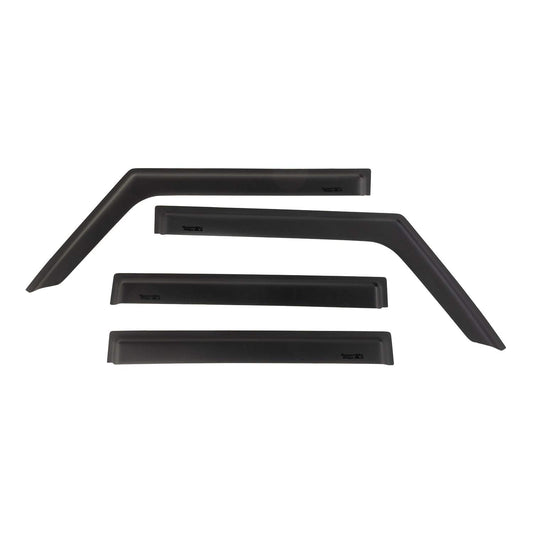 RUGGED RIDGE 11349.17 Rugged Ridge Window Visors for Jeep Wrangler/Gladiator | Matte Black | 11349.17 | Fits 2018-2025 Jeep Wrangler JL; 2020-2025 Jeep Gladiator JT