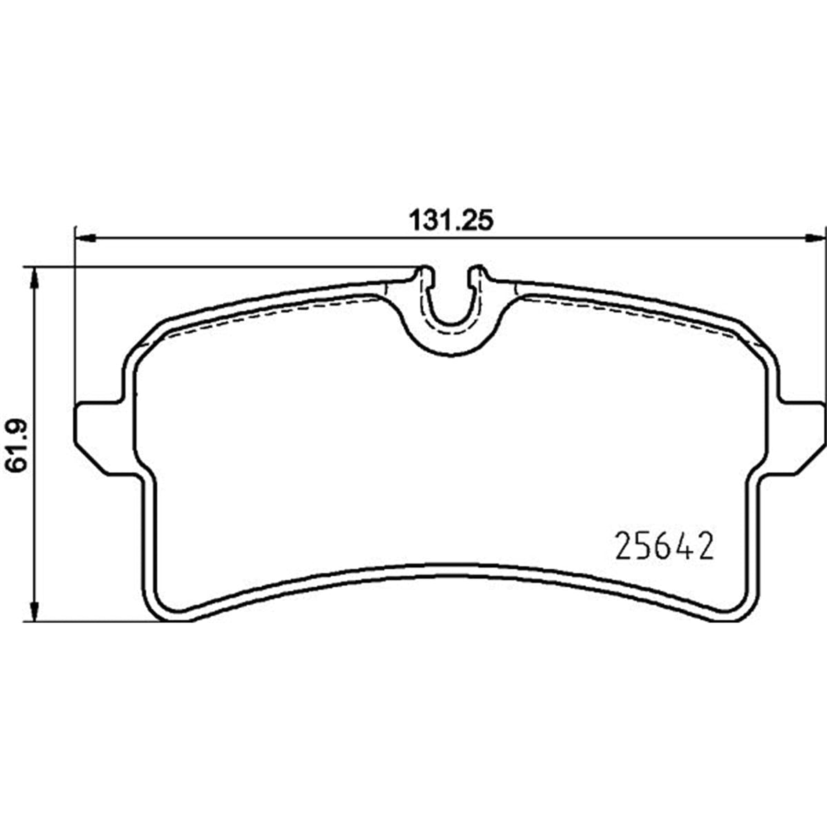 BREMBO P65040 Brembo P65040 Low-Met Rear Disc Brake Pad Set PORSCHE OE# 95B698451
