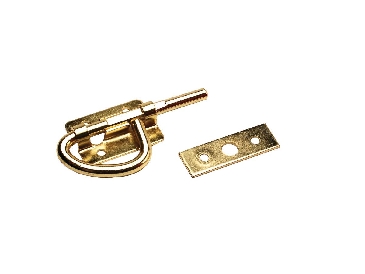 RV DESIGNER H509 RV Designer H509-3-1/2" Bunk Latch, Brass Finish, 1 pk