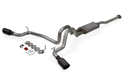 FLOWMASTER 717876 Flowmaster 717876 FlowFX Cat-Back Exhaust Kit Dual 2.5 Inch Stainless Steel Tailpipes 4.5 Inch Black Ceramic Coat Stainless Tip Compatible with 2005-2015 Toyota Tacoma 4.0L 2/4WD and all Wheelbases