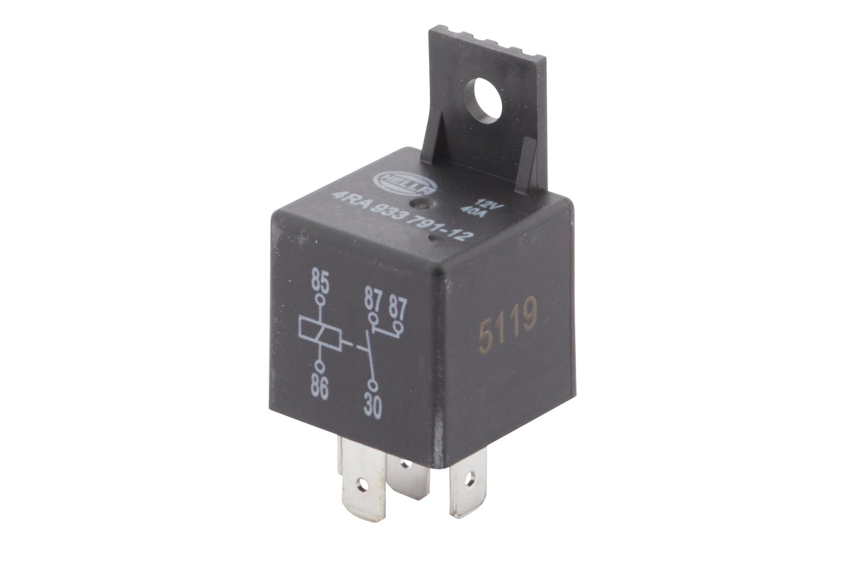 Hella 933791121 12V, 5 Pin, Mini ISO Relay with Dual (87) Load