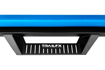 TRAILFX DHS005B TrailFX Drop Hoop Nerf Bars with Drop Down Steps for Chevrolet Silverado 1500 Double Cab 2020-2025 Matte Black Powder Coated Steel Rocker Panel Mount TrailFX DHS005B