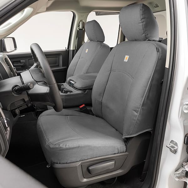 Covercraft GTF4266ABCAGY Carhartt PrecisionFit Custom Front Row Seat Covers - Gravel