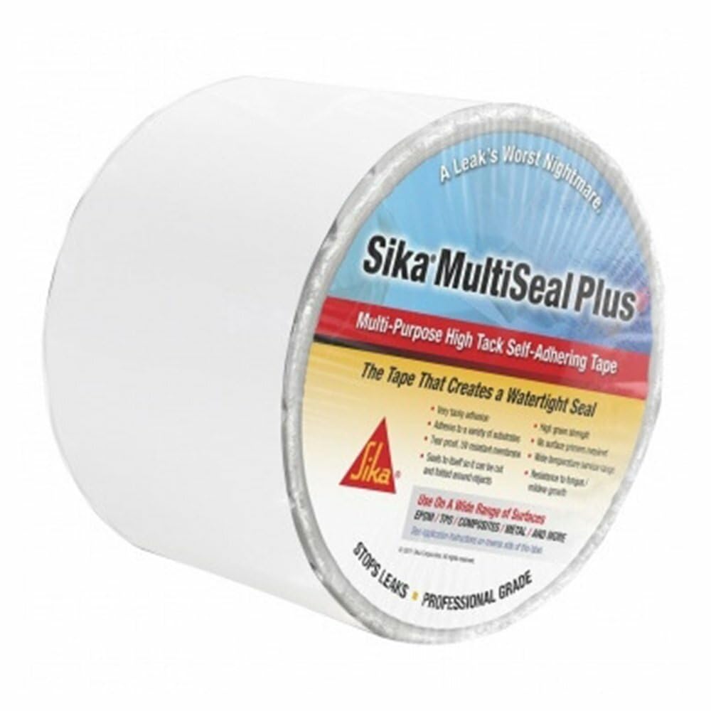 AP PRODUCTS 017-413828-25 AP Products Sika 017-413828-25 Multiseal Plus Tape - White, 4" x 25' Roll