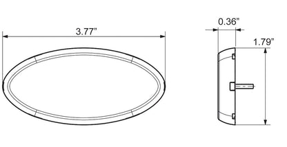 OPTRONICS MCL0030ABBP Optronics MCL0030ABBP LED 2X4 M/C;AMB;RFLX;BLKBASE;HARDW;