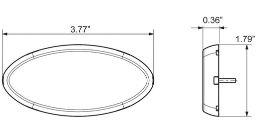 OPTRONICS MCL0030ABBP Optronics MCL0030ABBP LED 2X4 M/C;AMB;RFLX;BLKBASE;HARDW;