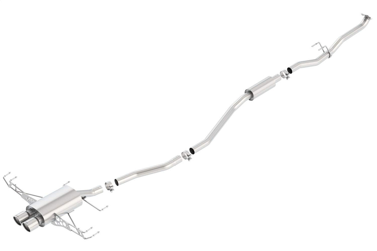 BORLA 140739 BORLA 140739 Cat-Back Performance Exhaust System for 2017-2021 Honda Civic Sport 4 Cyl. T-304 Stainess Steel S-Type Sound Dual Center Rear Exit Dual 3.5" Polished T-304 Stainless Steel Tips
