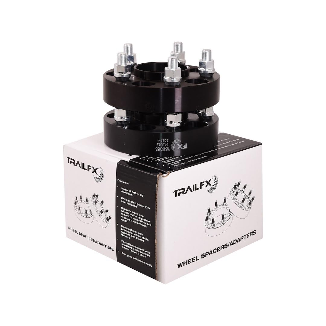 TRAILFX W545005B Trailfx W545005B HUB CENT WHL SPCR BLK 5X4.5 1/2' LU