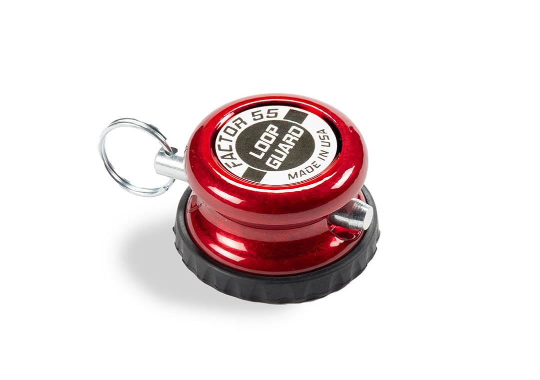 FACTOR 55 00445-01 Factor 55 Loop Guard XTV (UTV/ATV), Fits Steel Cable/Rope to 5/16 Diameter - Red