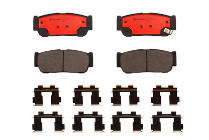 BREMBO P30049N Brembo P30049N Premium Ceramic Rear Disc Brake Pad Set KIA/SSANGYONG OE# 583024DU01