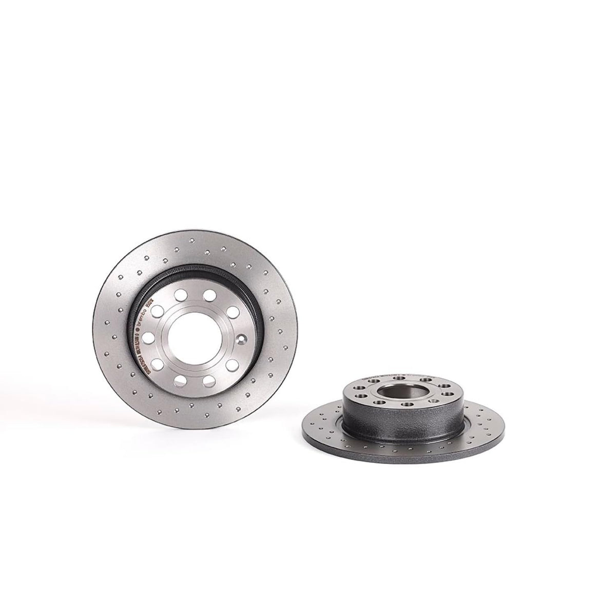 BREMBO 0895021XC02 Brembo 08.9502.1X Xtra UV Coated solid drilled Rear Brake Rotor AUDI/SEAT/SKODA/SKODA (SVW)/VW/VW (FAW)/VW (SVW) OE# 1K0615601AB