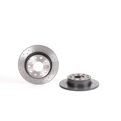 BREMBO 0895021XC02 Brembo 08.9502.1X Xtra UV Coated solid drilled Rear Brake Rotor AUDI/SEAT/SKODA/SKODA (SVW)/VW/VW (FAW)/VW (SVW) OE# 1K0615601AB