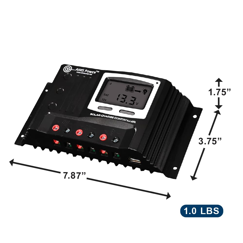 AIMS POWER SCC30APWM Aims Power SCC30APWM 30A PWM SOLAR CHARGE CONTROLLER