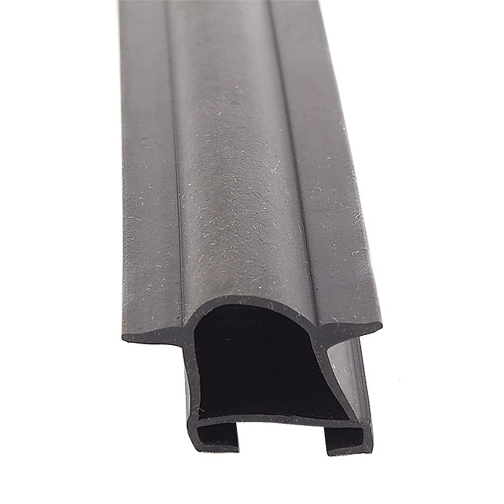 AP PRODUCTS 018-522 AP Products 018-522 EK Slide-On D Seal with Fins, 1-1/2" x 1" x 40', Black