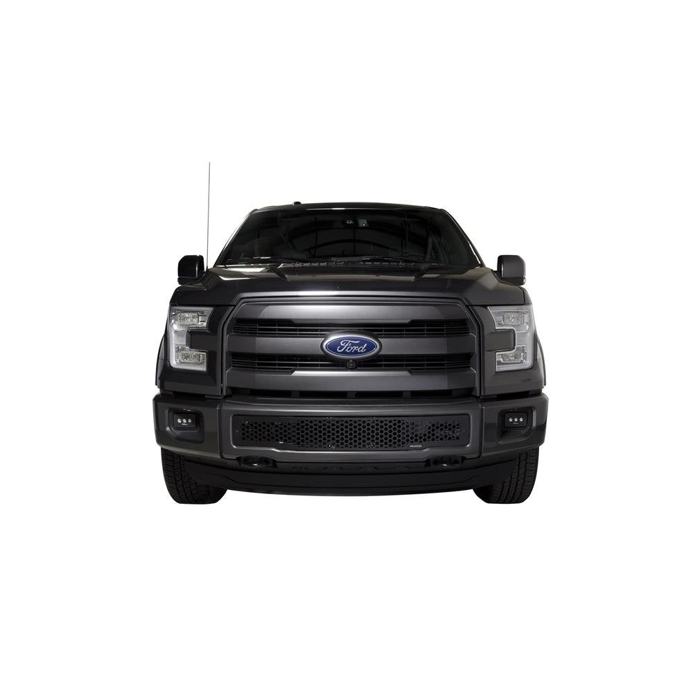 PUTCO 88160 Putco 88160 Black Stainless Steel Punch Design Bumper Grille