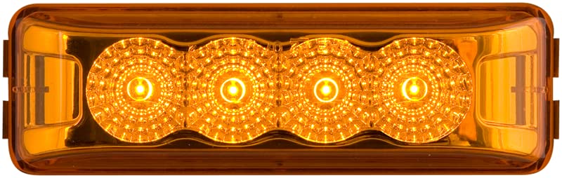 OPTRONICS MCL63ABP Optronics MCL63ABP 4 LED MIROFLEX THIN LINE;AMBER;POLY