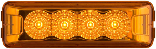 OPTRONICS MCL63ABP Optronics MCL63ABP 4 LED MIROFLEX THIN LINE;AMBER;POLY