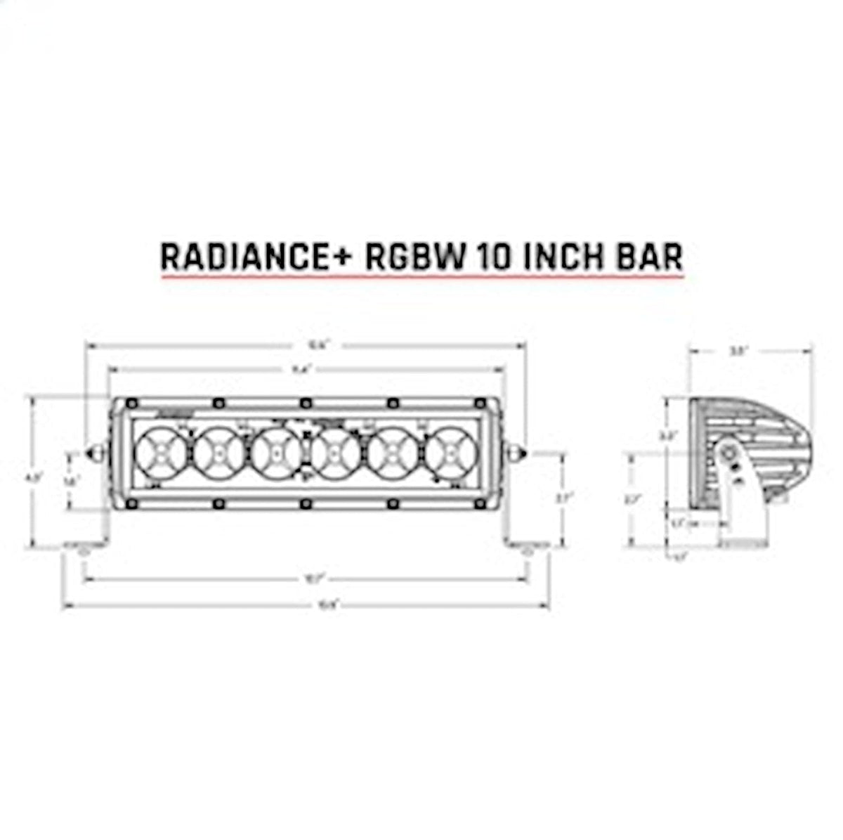 Rigid Industries 210053 RIGID Industries Radiance + 10" Light Bar - RGBW [210053]