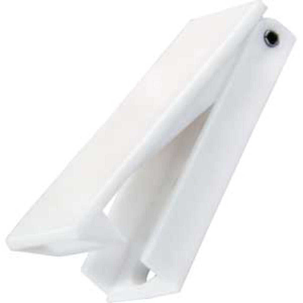 JR PRODUCTS 10355 JR Products 10355 Squared Baggage Door Catch - White, Pack of 2