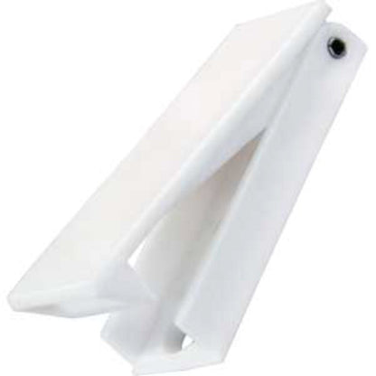 JR PRODUCTS 10355 JR Products 10355 Squared Baggage Door Catch - White, Pack of 2