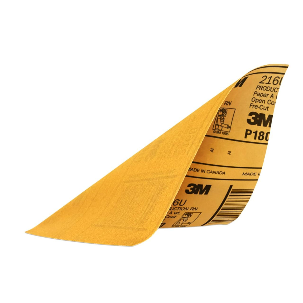 3M 32545 3M Sandpaper, 180 Grit, 5 Sheets, 9 in x 11 in, Longer Lasting Super Strong Abrasive, Great For Smoothing Body Filler, Shaping Glaze & Spot Putty, For Hand Or Machine Sanding (32545)