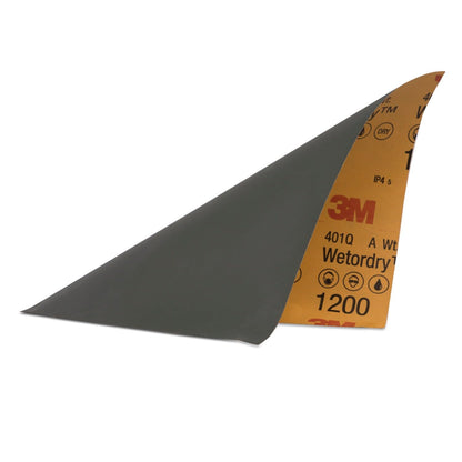 3M 32022 3M Wetordry™ Sandpaper, 1200 Grit, 9 in x 11 in, 5 Sheets, Use for Wet and Dry Sanding, Longer Lasting Sandpaper, Great for Auto Body Repair, Smooth Finish, Waterproof Backing for Wet Sanding (32022)