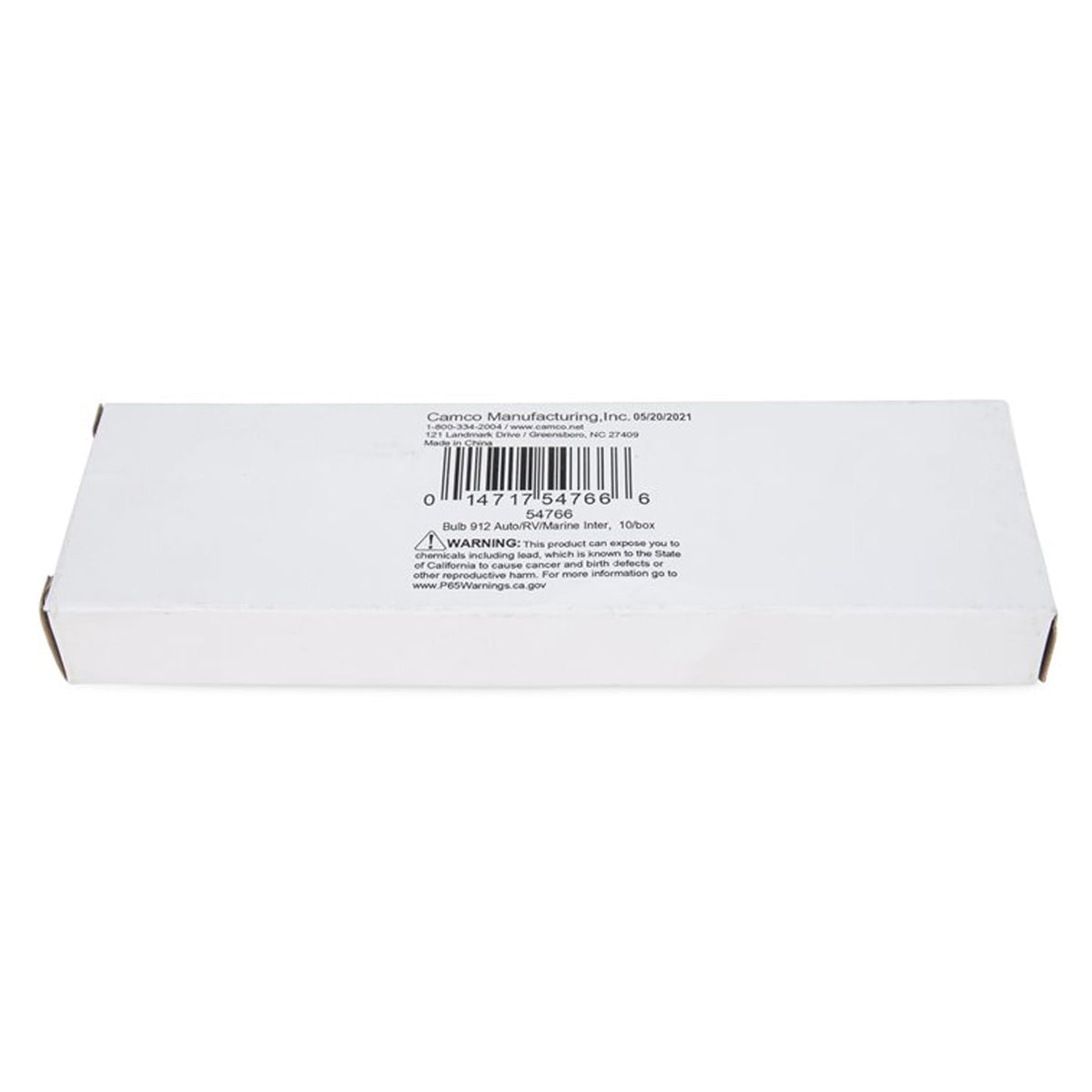 CAMCO 54766 Camco 54766 Replacement 912 Interior Light Bulbs for Auto, RV, Marine, 12.8 Volts and Produce 1 Watt, Built To Last 1000 Hours, (10 Pack)