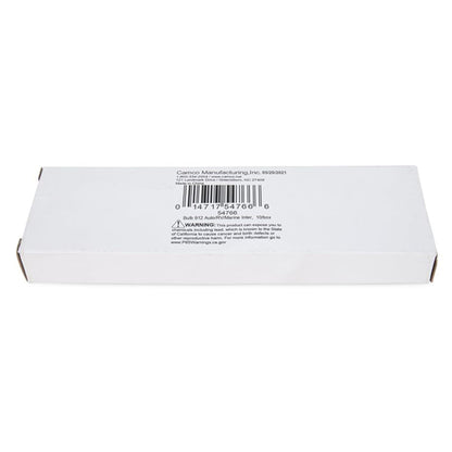 CAMCO 54766 Camco 54766 Replacement 912 Interior Light Bulbs for Auto, RV, Marine, 12.8 Volts and Produce 1 Watt, Built To Last 1000 Hours, (10 Pack)