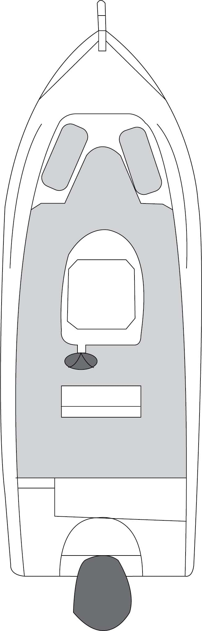 CARVER 79012 CSR 78012 Flex-Fit Cover for V-Hull Fishing Boats - 20' to 22', Haze Gray