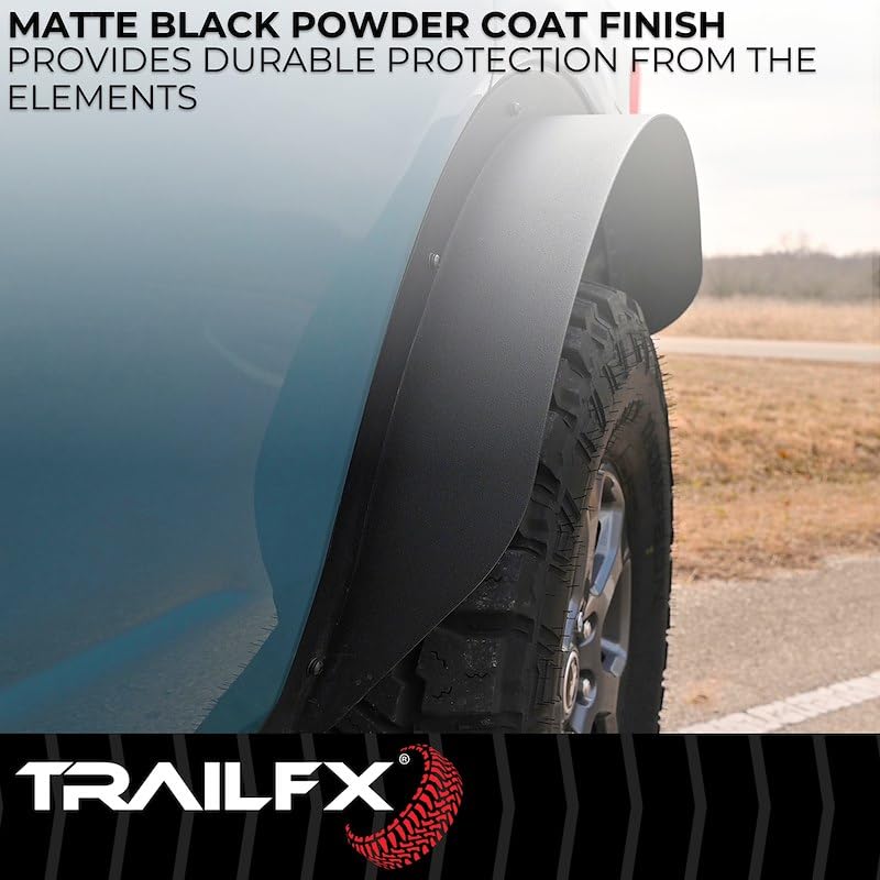 TRAILFX BR006T TRAILFX Bronco Steel Flat Fender Flares - Rear - Set of 2