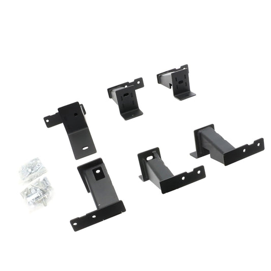 GO RHINO FSD4429TK Go Rhino Dominator Xtreme Frame Slider Brackets | Mild Steel, Textured Black | FSD4429TK | Fits 2016-2023 Toyota Tacoma Double Cab Pickup