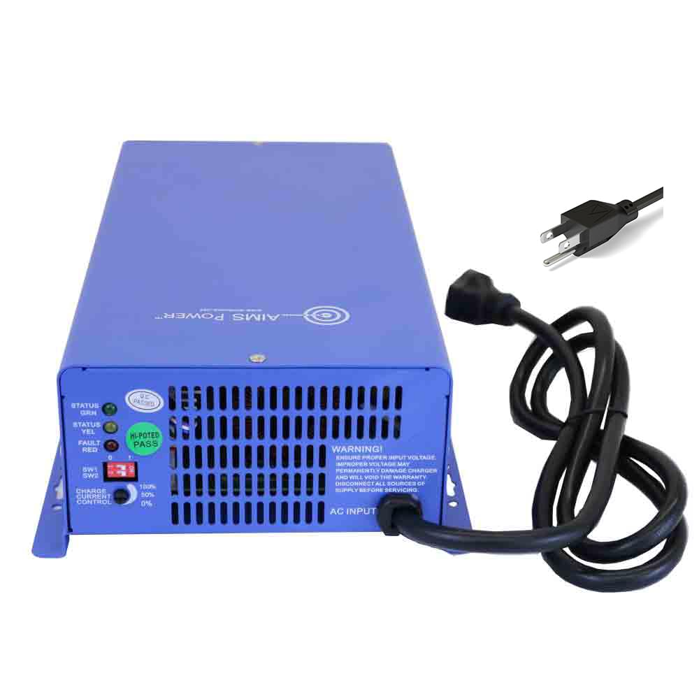 AIMS POWER CON120AC12/24DC AIMS 12V 24V Smart Battery Charger AC Converter 75A ETL CON120AC1224DC
